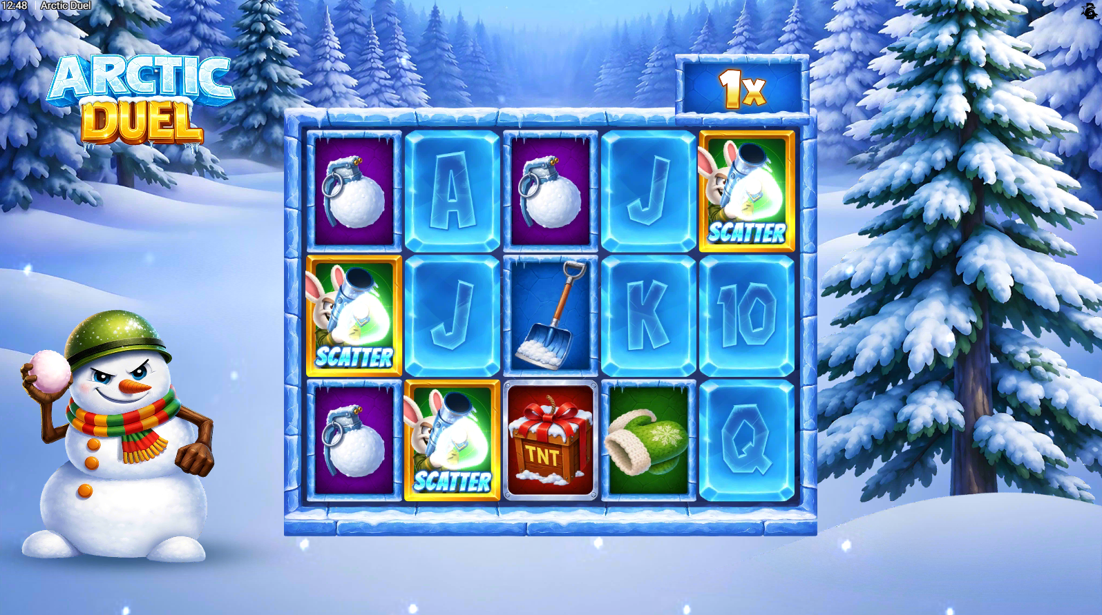 Arctic Duel FS Scatter symbols