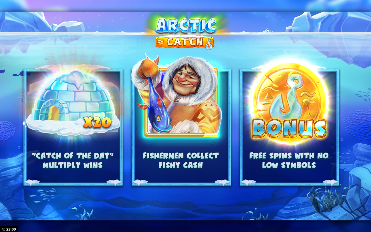 Arctic Catch information screen