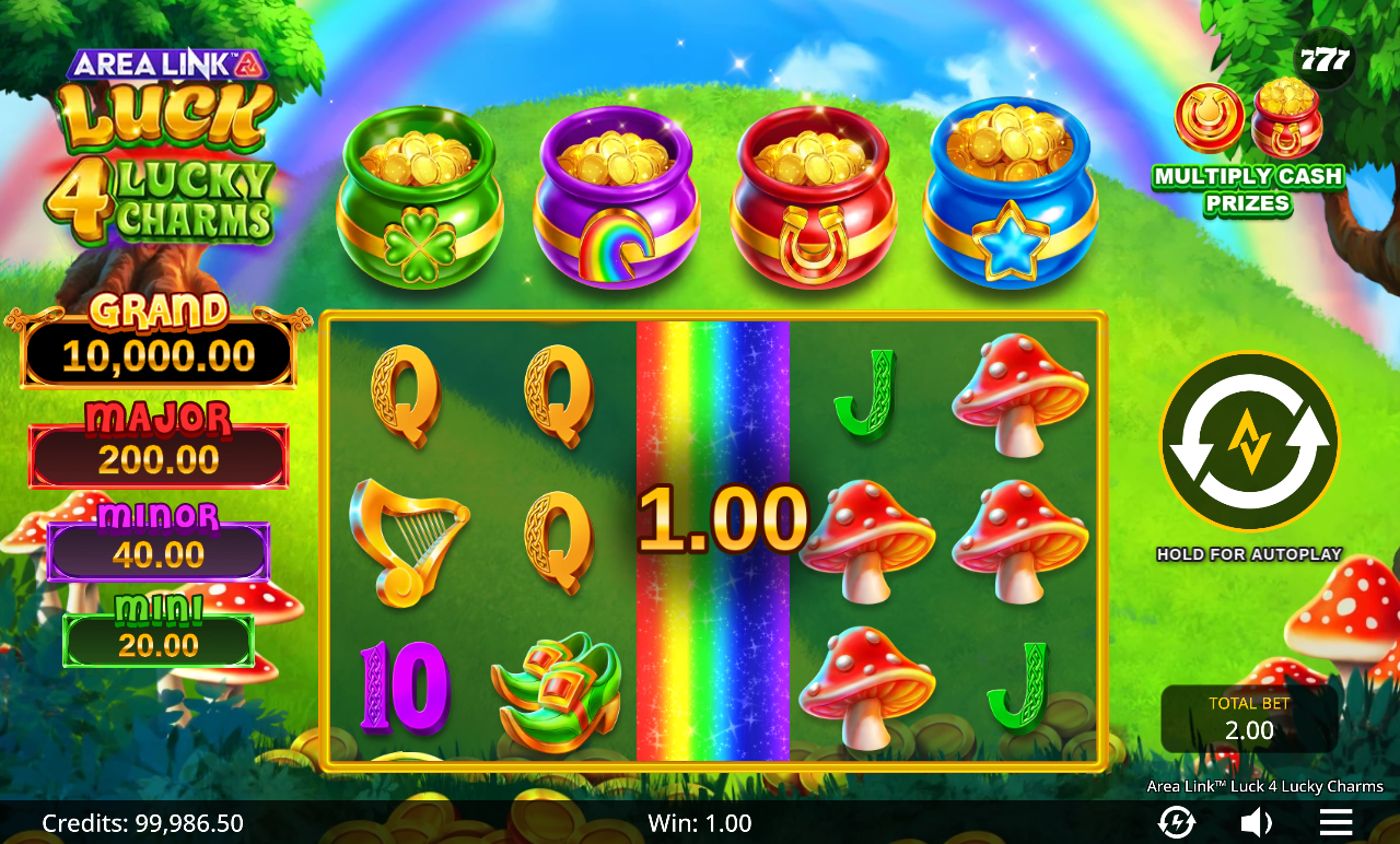 Area Link Luck 4 Lucky Charms gameplay