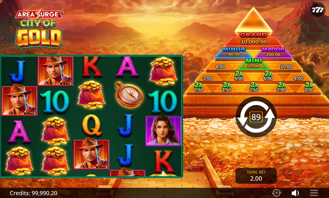 Area Surge City of Gold gameplay