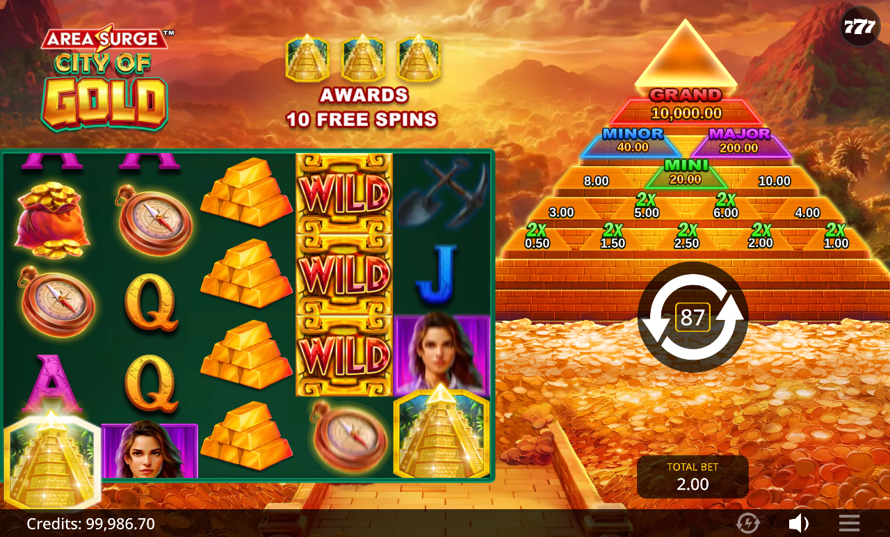 Area Surge City of Gold gameplay