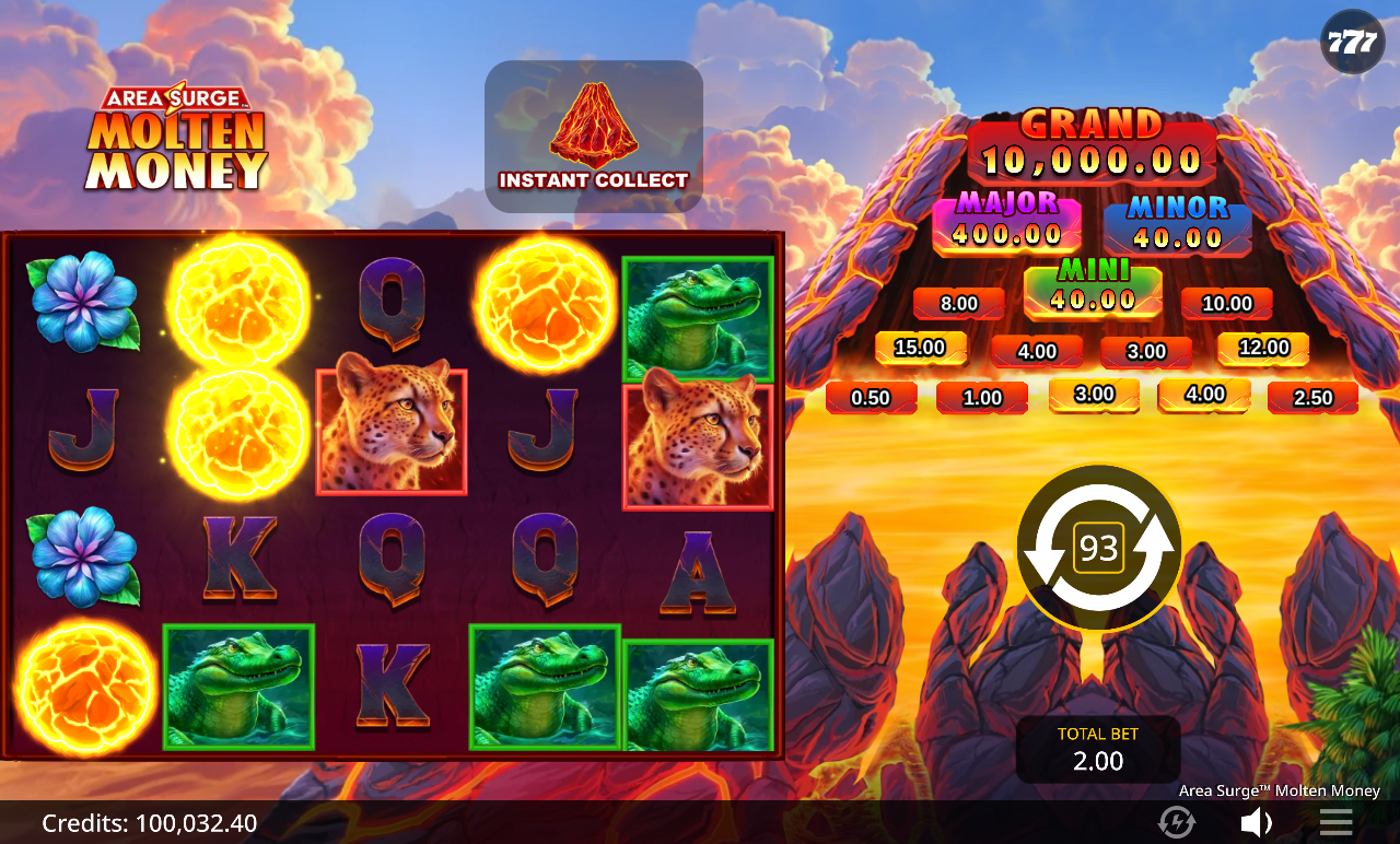 Area Surge Molten Money gameplay