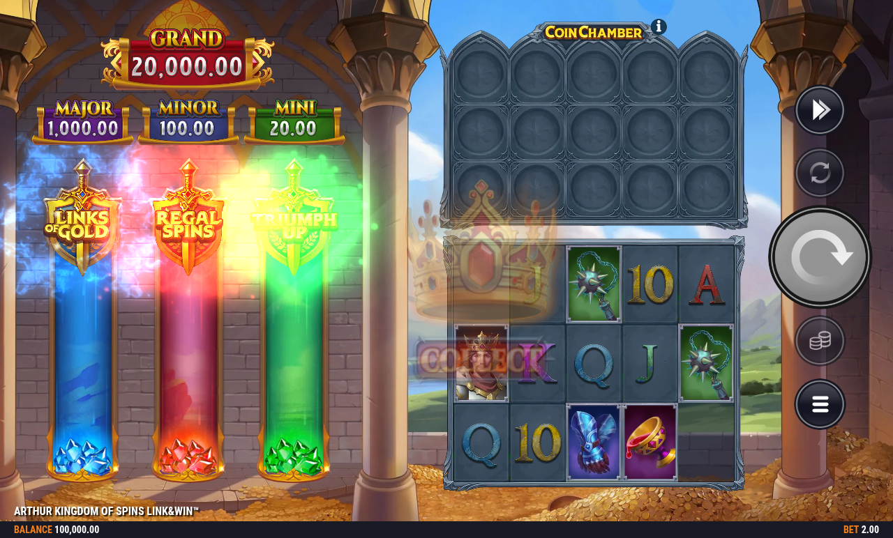 Arthur Kingdom of Spins Link&Win base game