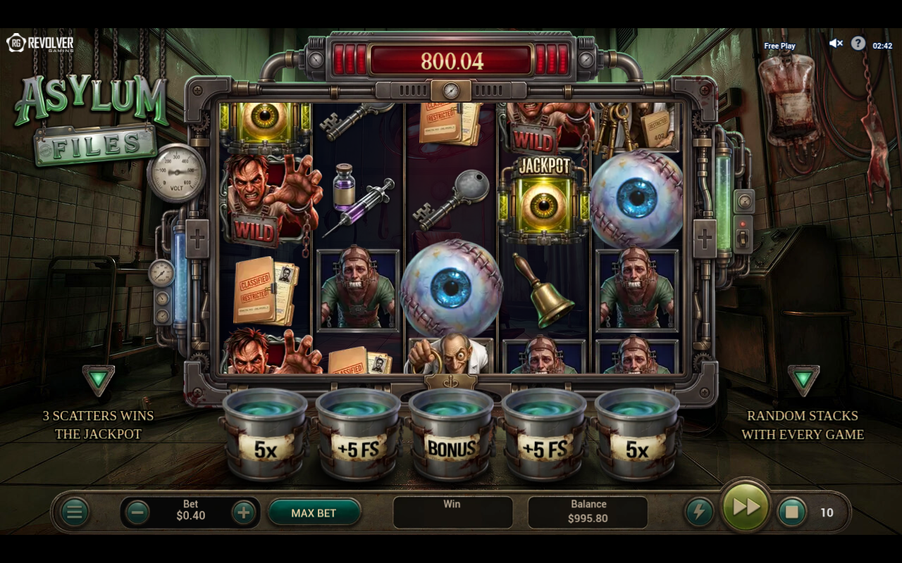 Asylum Files free spins gameplay