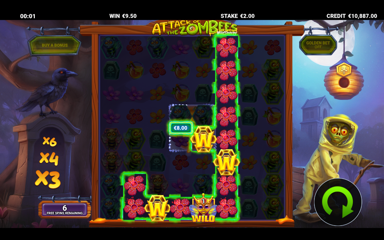 Attack of the Zombees WildEnergy bonus round