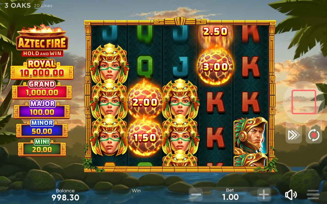 Aztec Fire gameplay