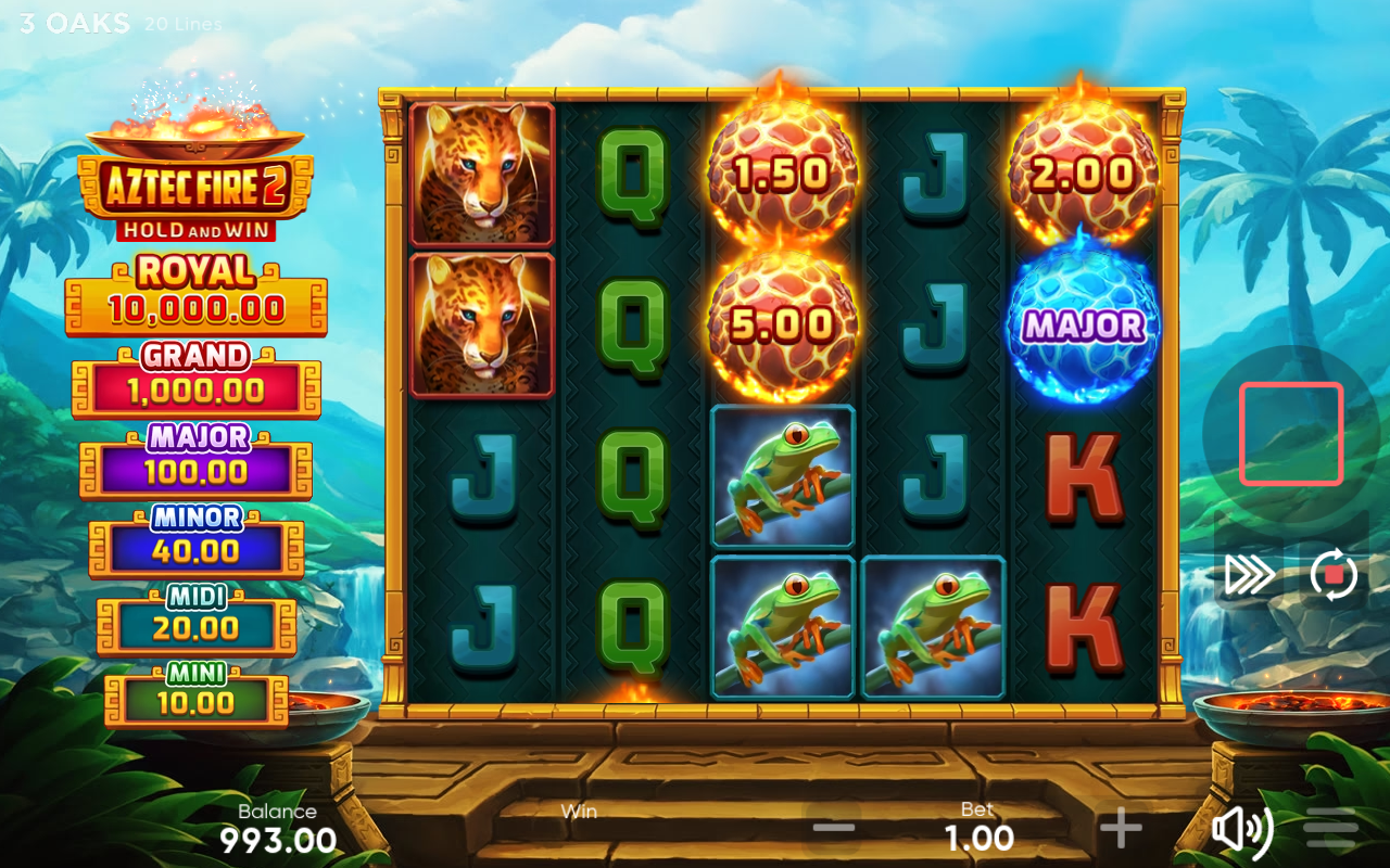 Aztec Fire 2 gameplay