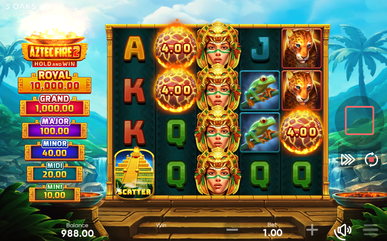 Aztec Fire 2 gameplay