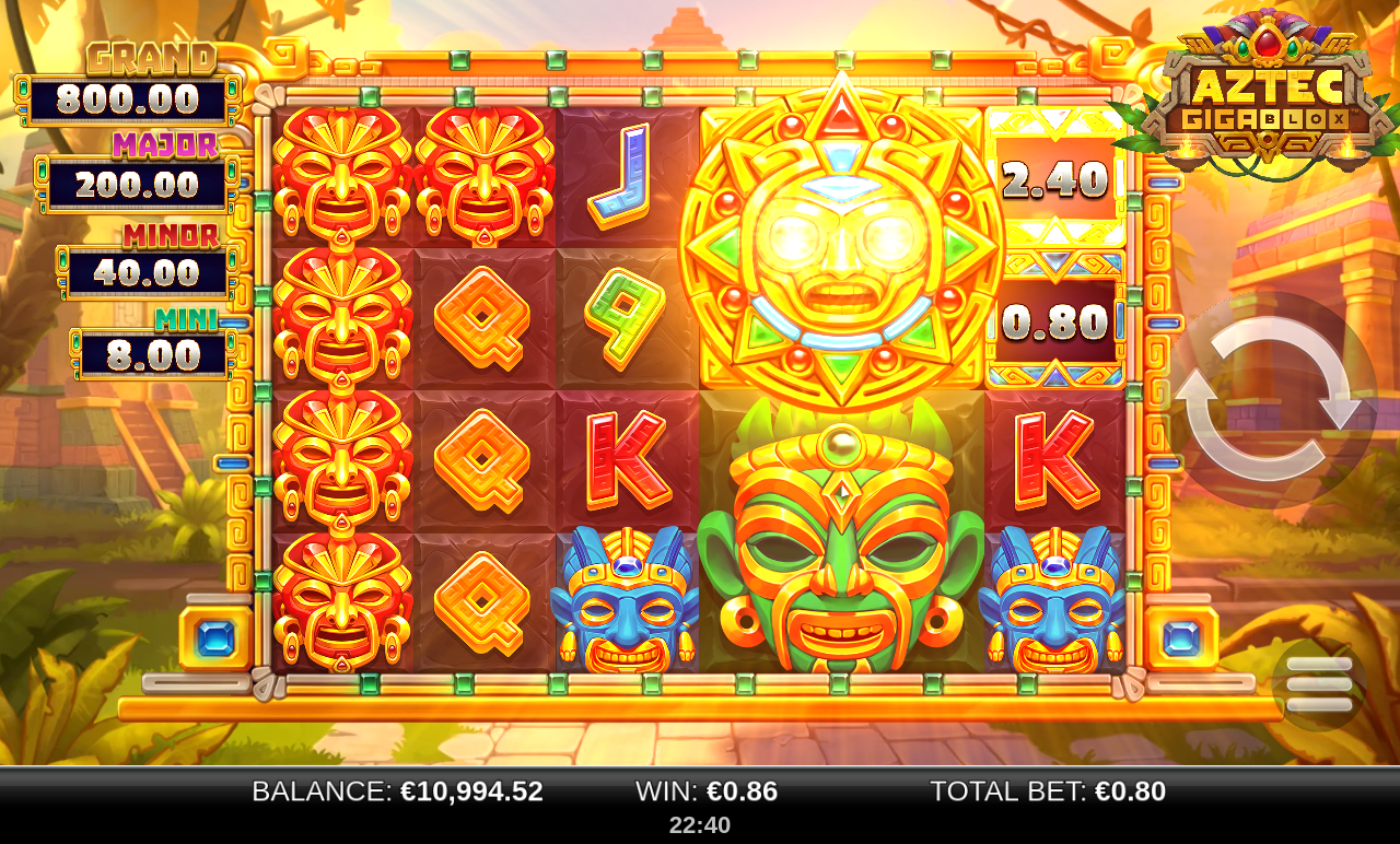 Aztec GigaBlox gameplay