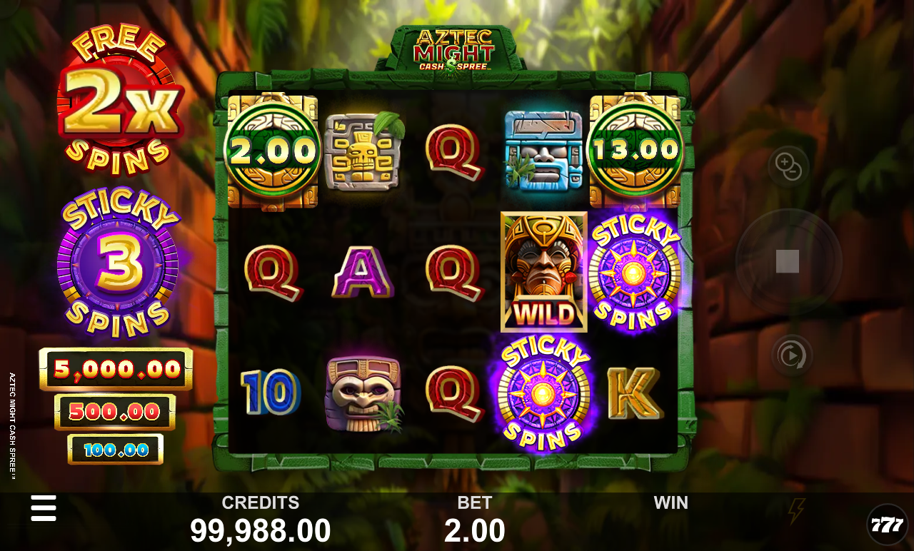 Aztec Might Cash Spree gameplay