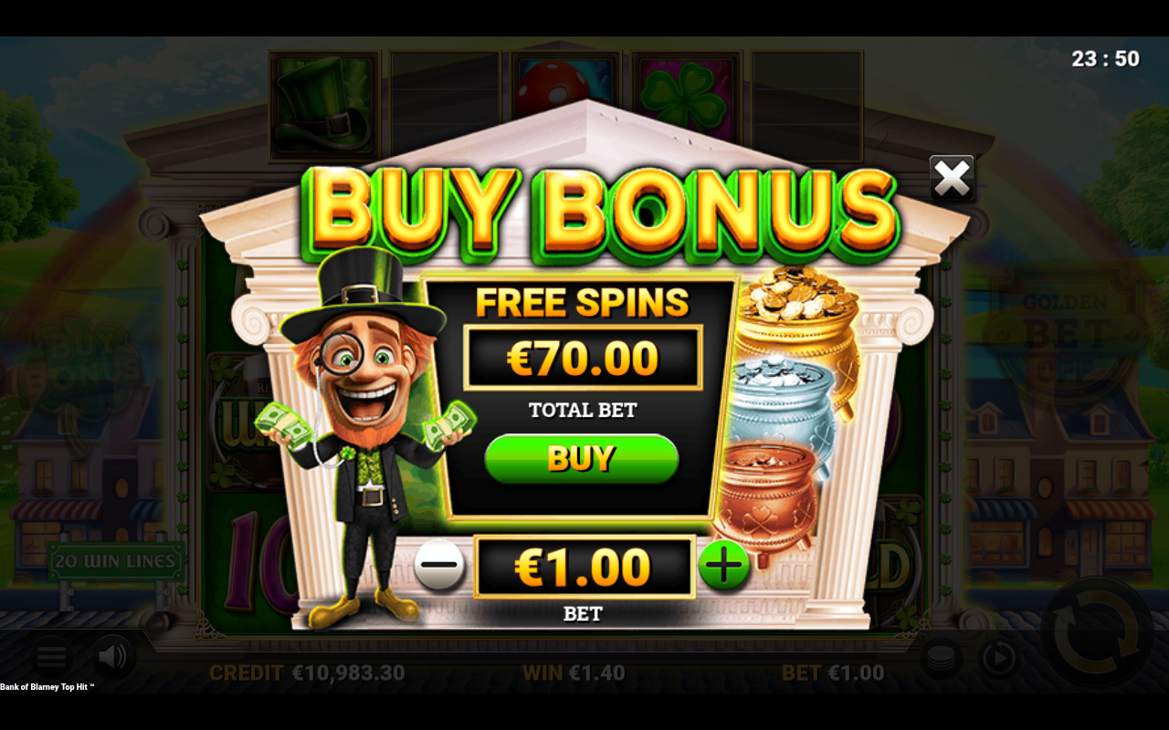 Bank of Blarney TopHit bonus buy