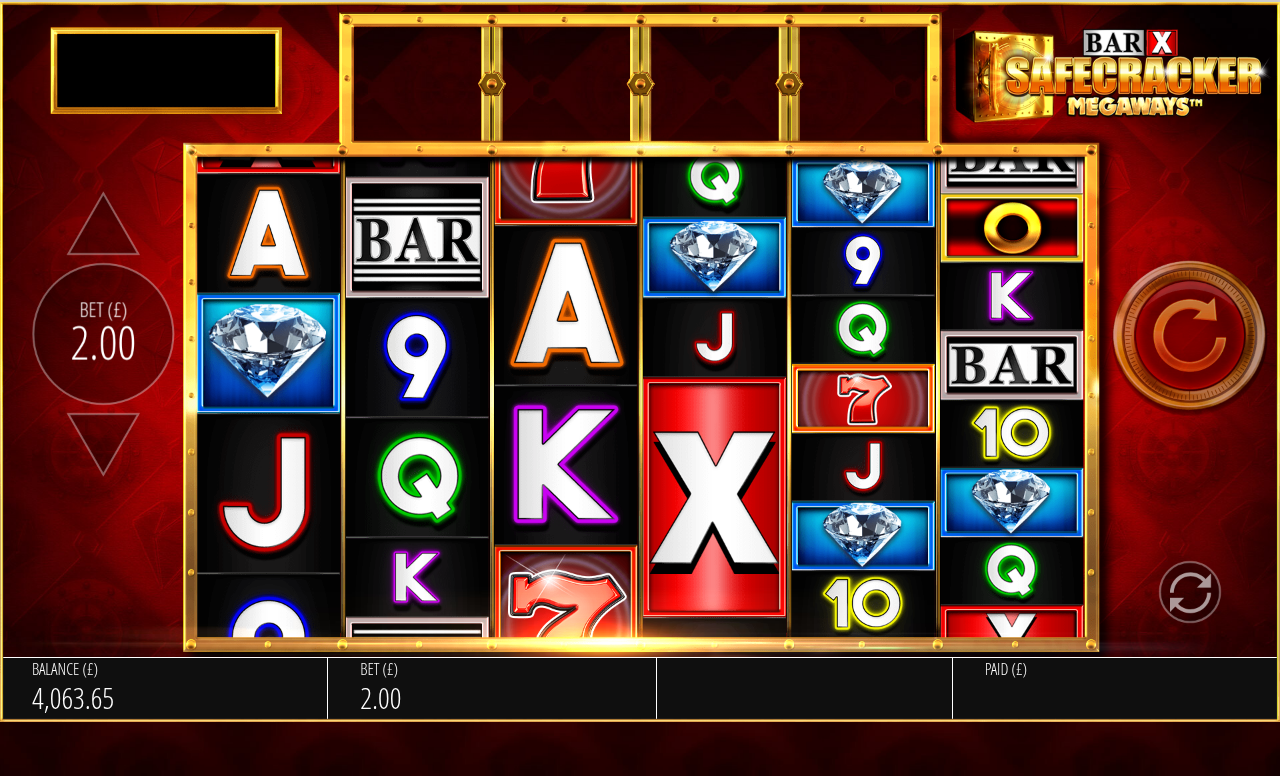 Bar X Safecracker Megaways gameplay