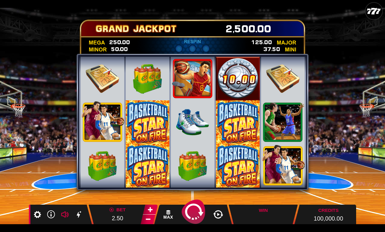 Basketball Star On Fire base game