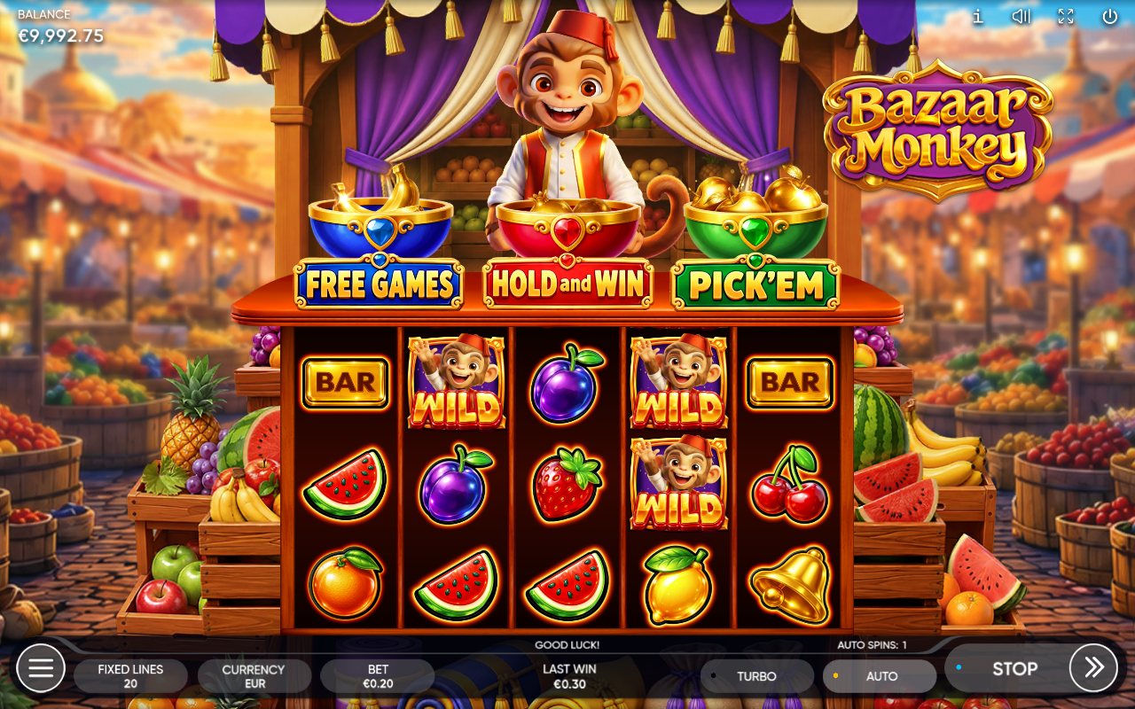 Bazaar Monkey gameplay