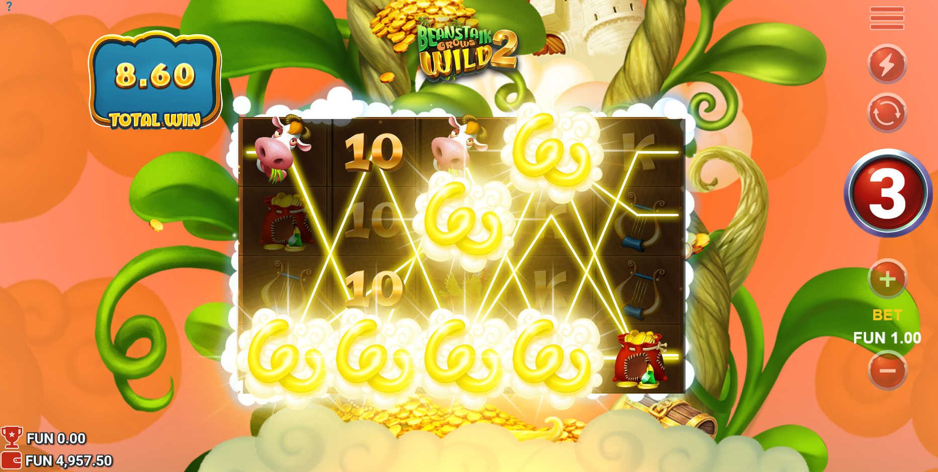 Beanstalk Grows Wild Free Spins play