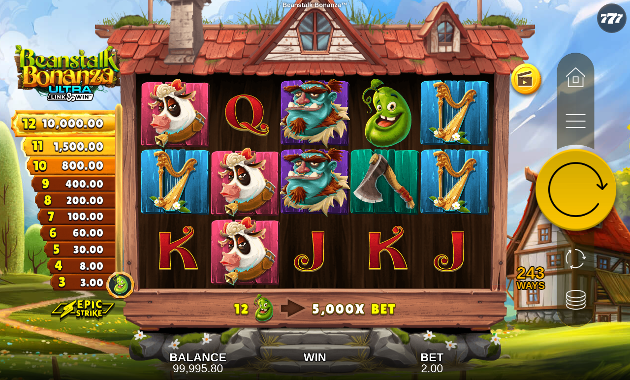 Beanstalk Bonanza gameplay