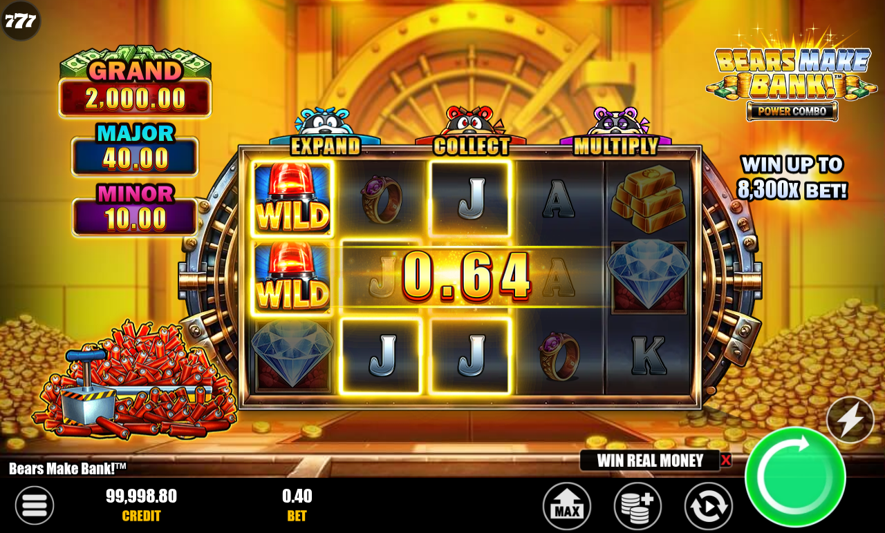 Bears Make Bank! Power Combo gameplay
