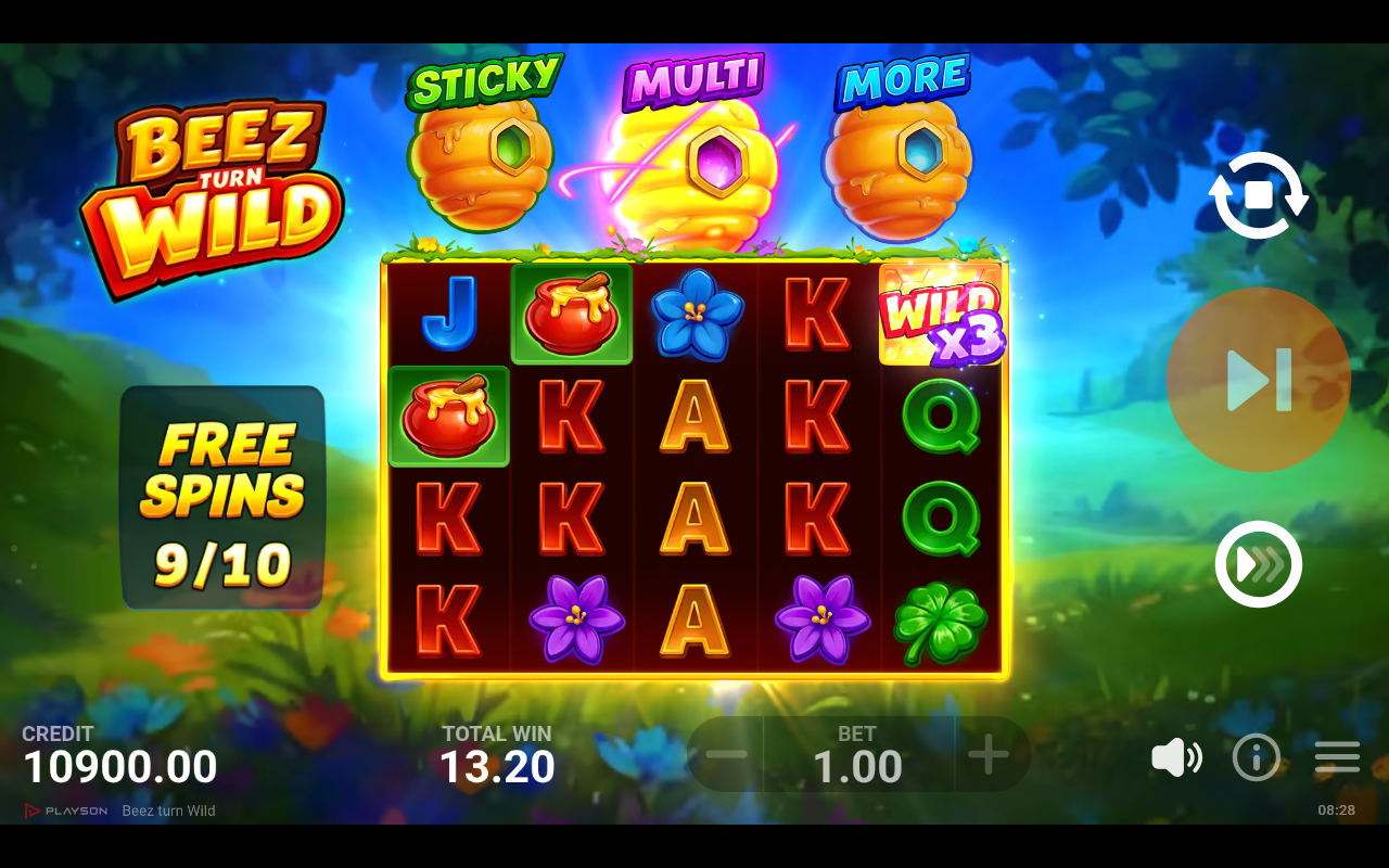 Beez Turn Wild bonus round
