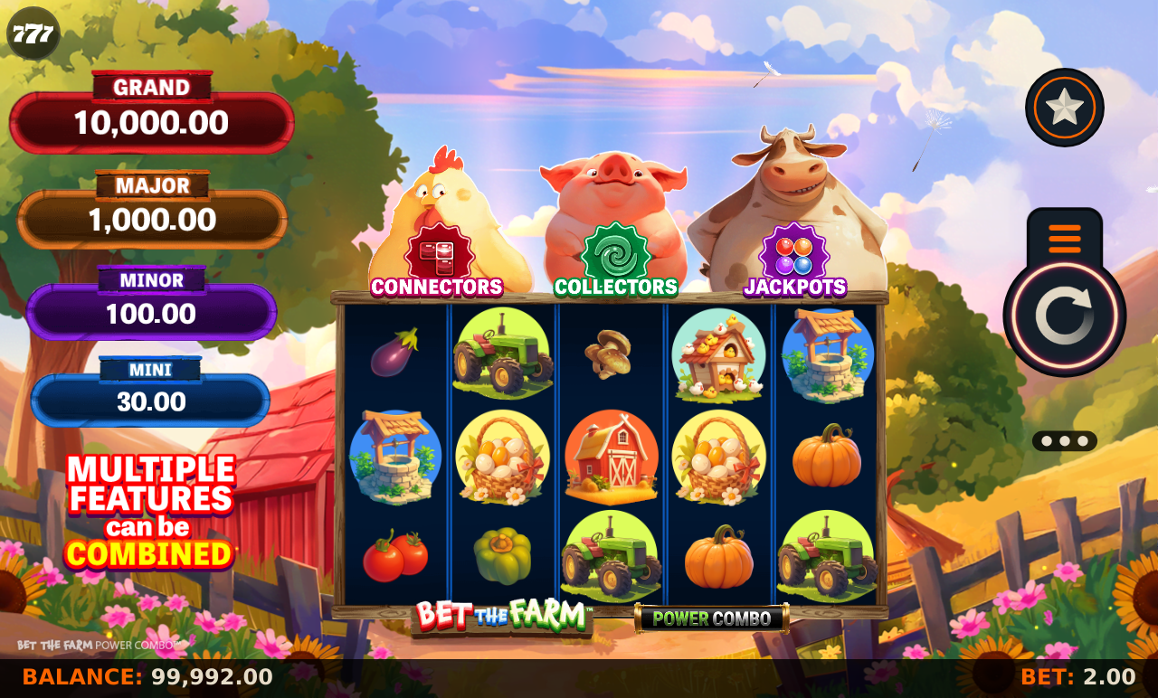 Bet the Farm Power Combo gameplay