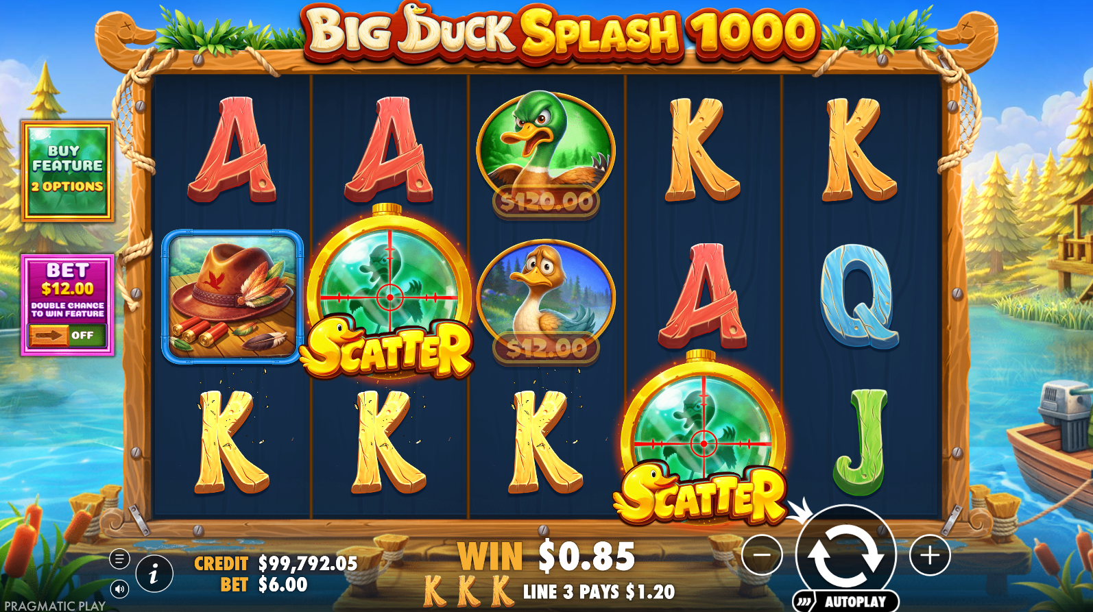 Big Duck Splash 1000 base game