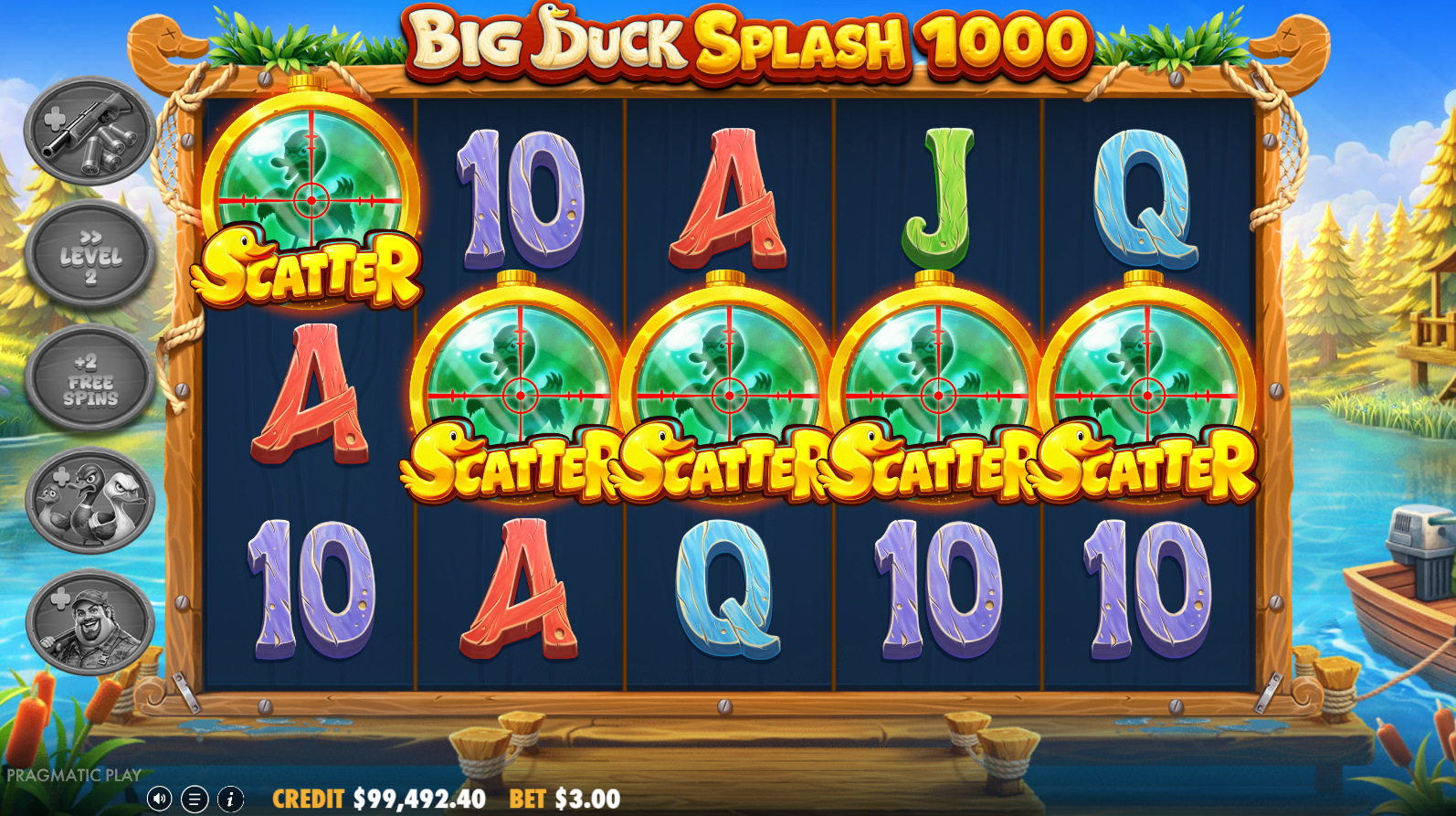 Big Duck Splash 1000 scatter symbols
