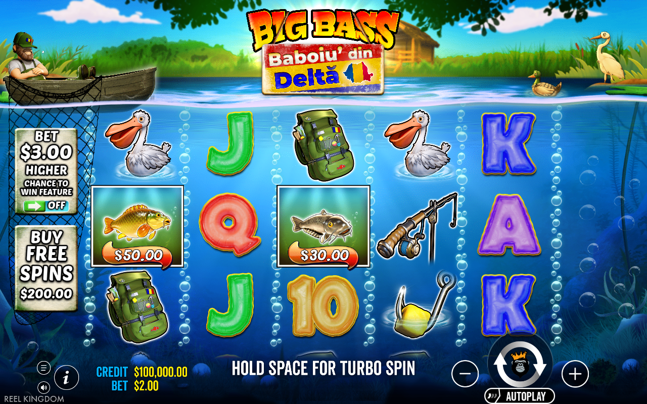Big Bass Baboiu' din Delta base game