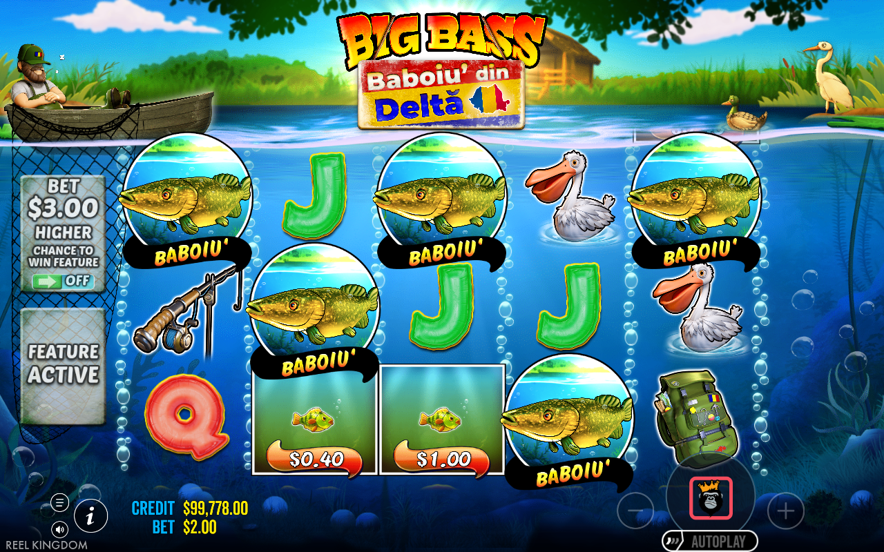 Big Bass Baboiu' din Delta bonus round