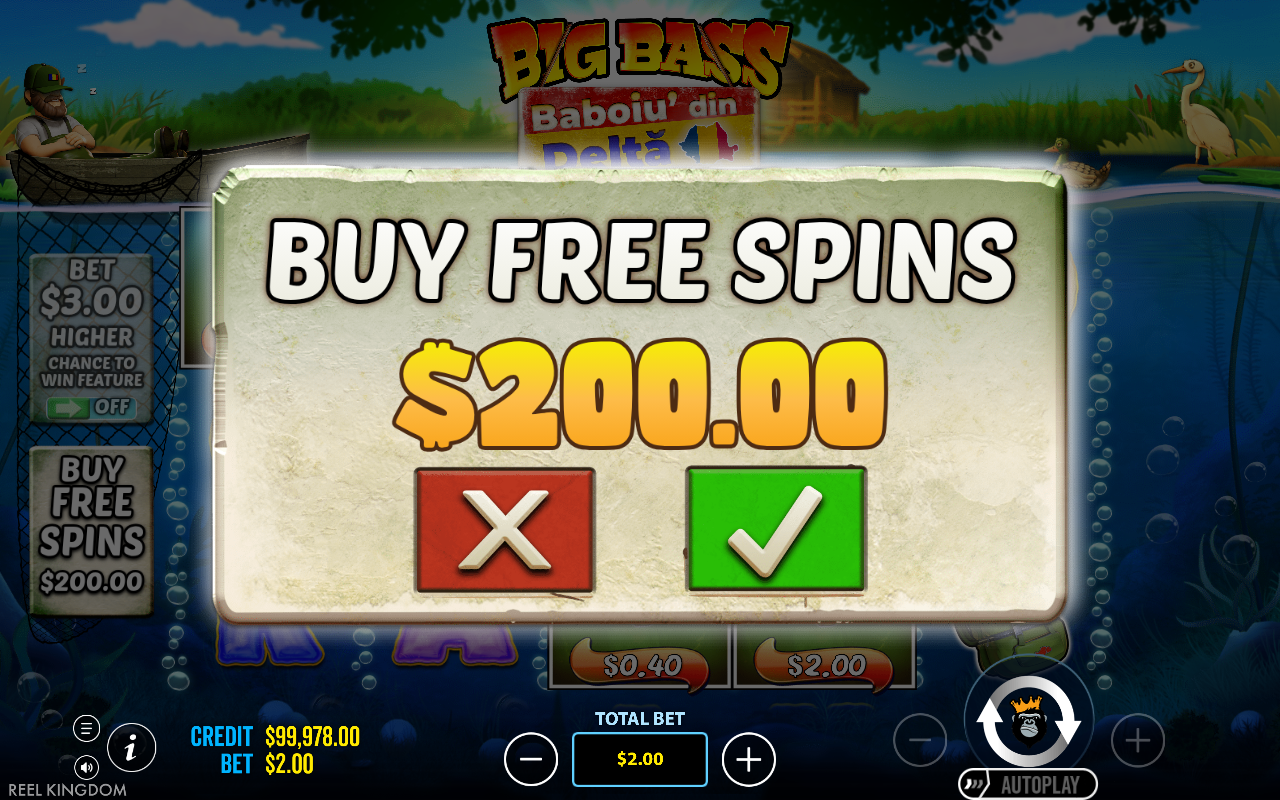 Big Bass Baboiu' din Delta bonus buy
