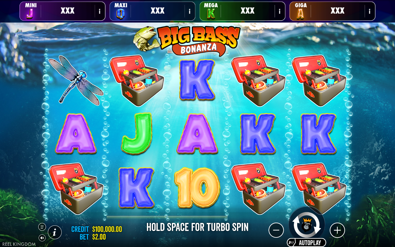 Big Bass Bonanza - Oranje Jackpot base game