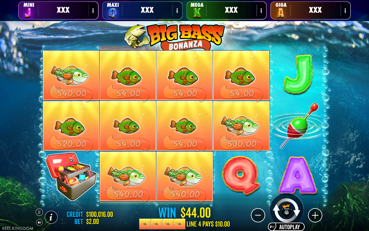 Big Bass Bonanza - Oranje Jackpot gameplay