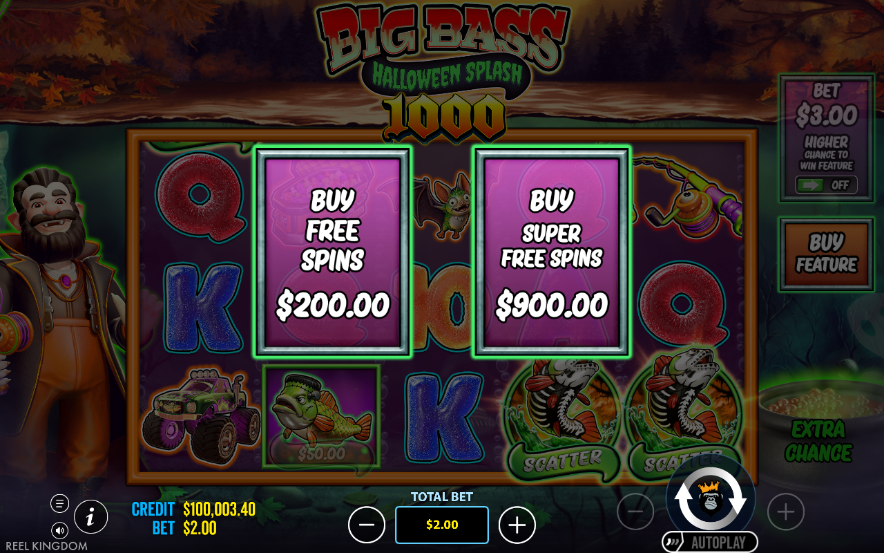 Big Bass Halloween Splash 1000 bonus buy