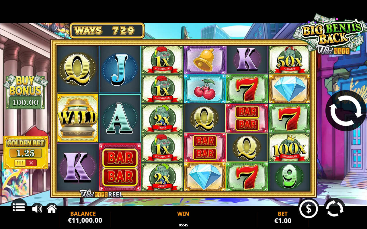 Big Benji's Back WildWays base game