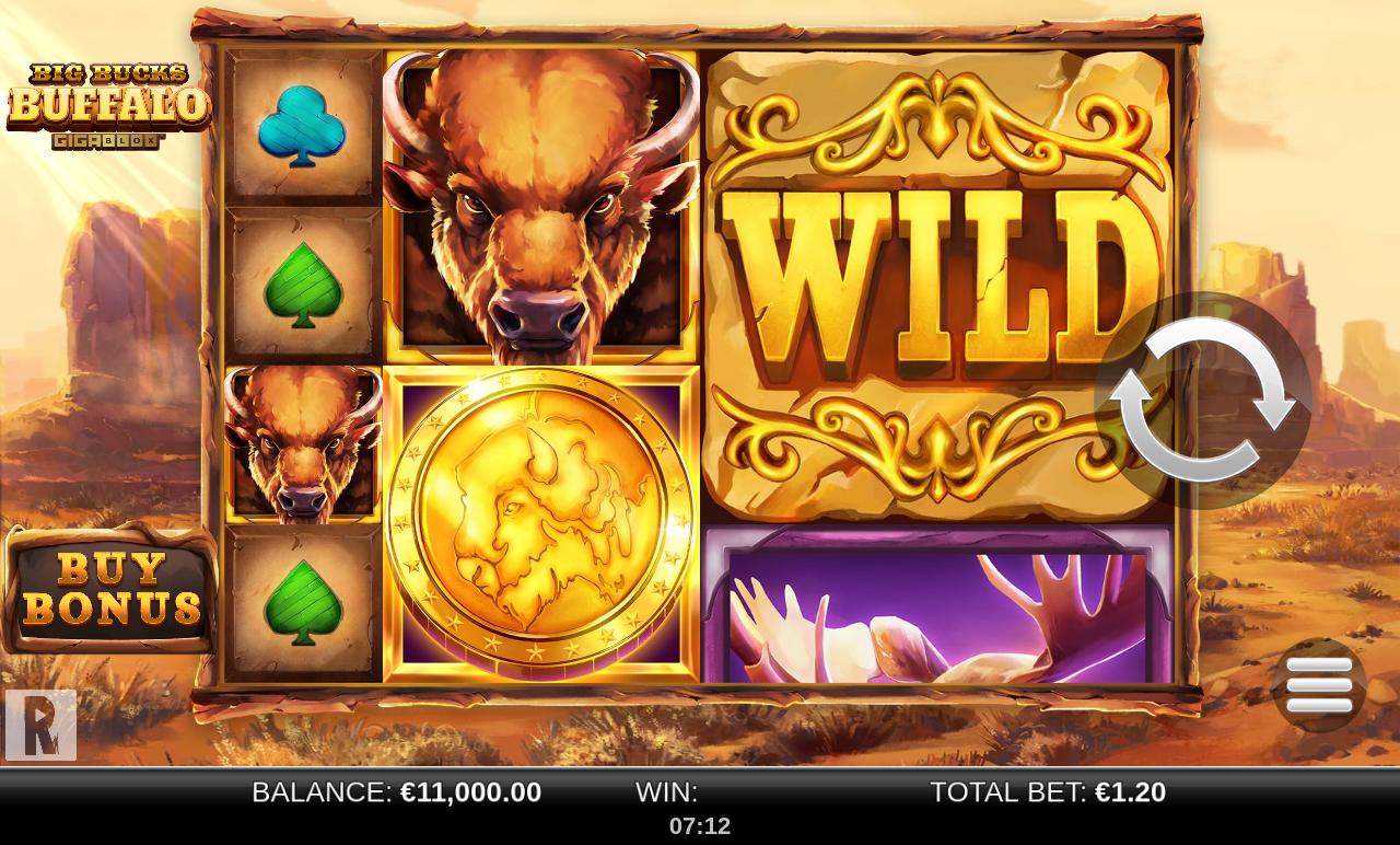 Big Bucks Buffalo GigaBlox base game