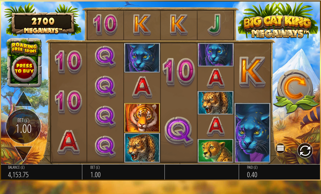 Big Cat King Megaways gameplay