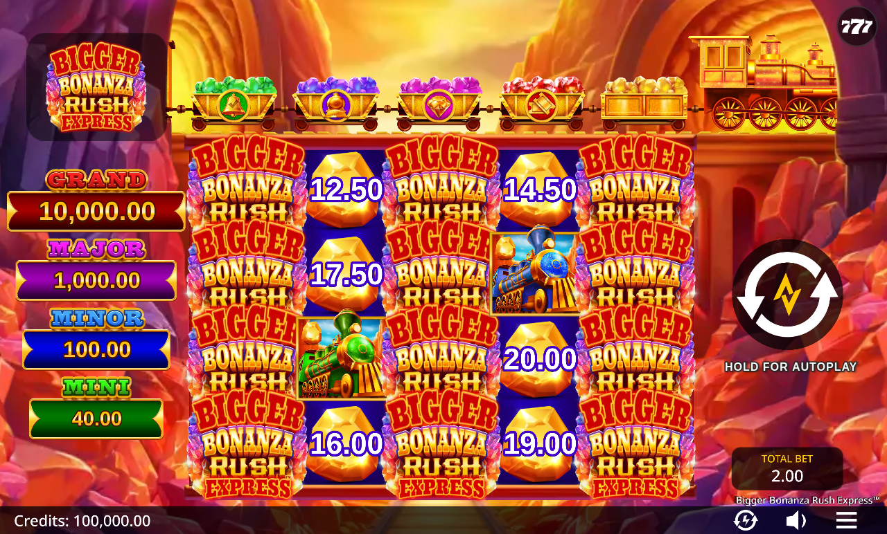 Bigger Bonanza Rush Express base game