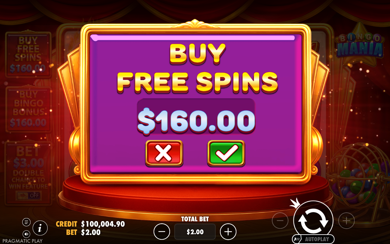 Bingo Mania bonus buy