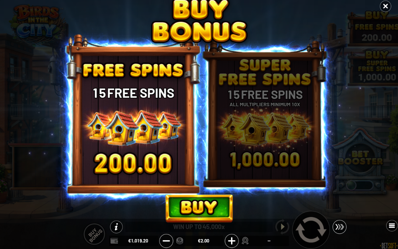 Birds in the City bonus buy