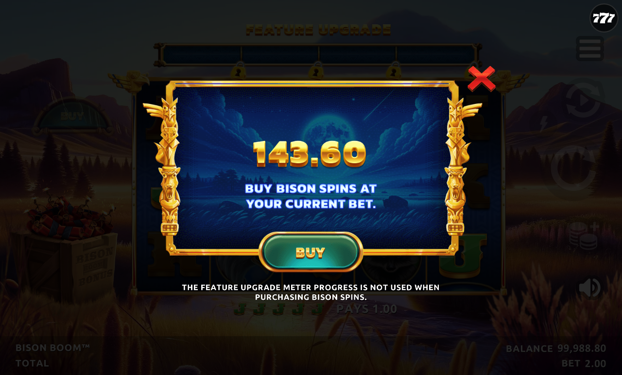 Bison Boom bonus buy