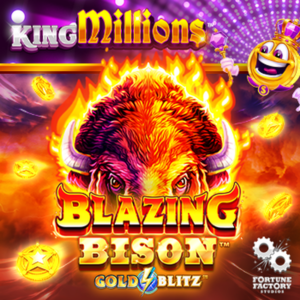Blazing Bison Gold Blitz King Millions slot by Fortune Factory Studios