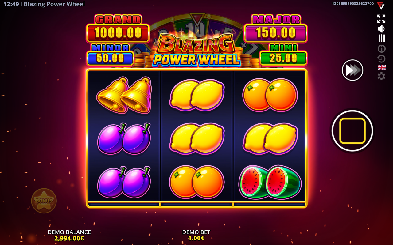Blazing Power Wheel gameplay