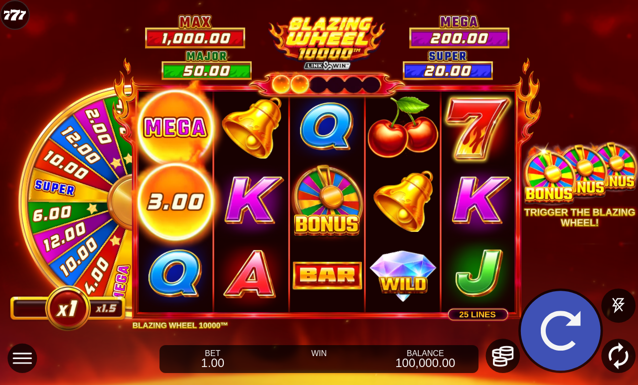 Blazing Wheel 10000 base game
