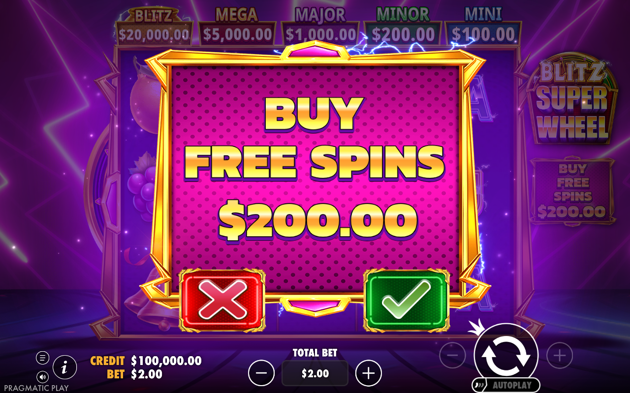 Blitz Super Wheel bonus buy