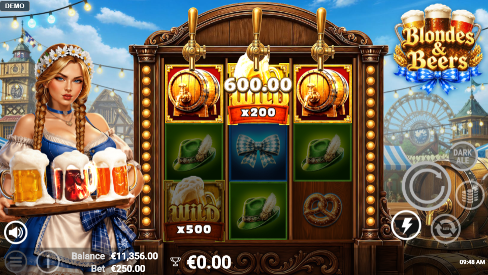 Blondes & Beers Big Multiplier win