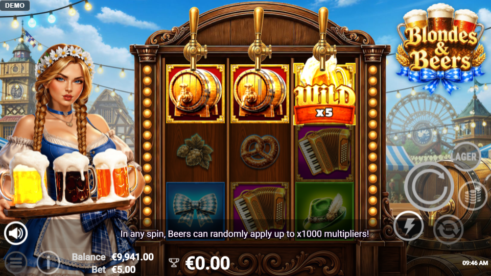 Blondes & Beers Multiplier Wild feature