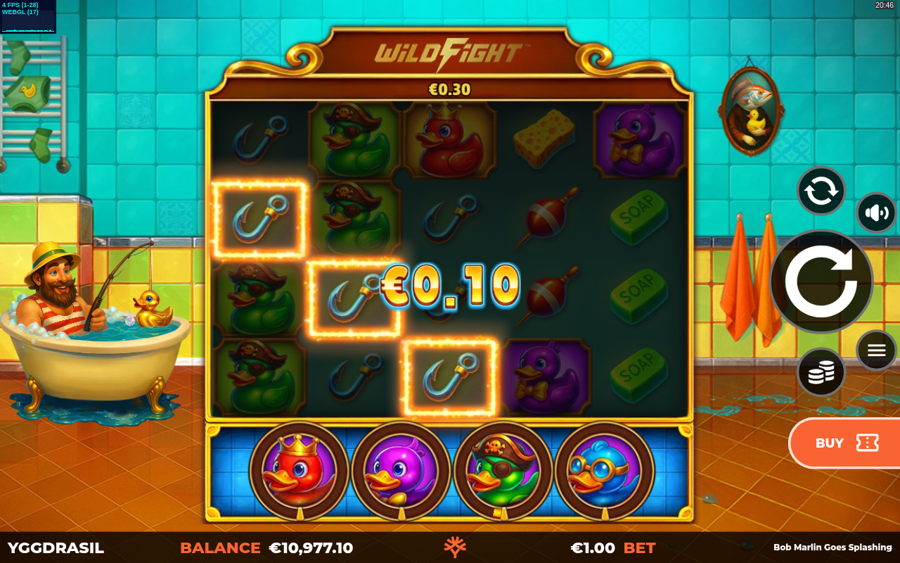 Bob Marlin Goes Splashing Wild Fight RushingWilds gameplay