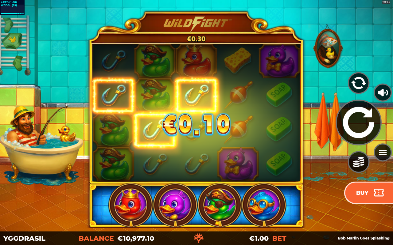 Bob Marlin Goes Splashing Wild Fight RushingWilds gameplay