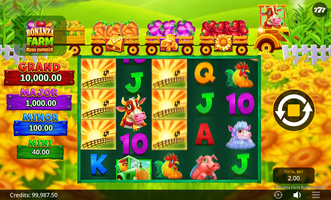 Bonanza Farm Rush Express gameplay