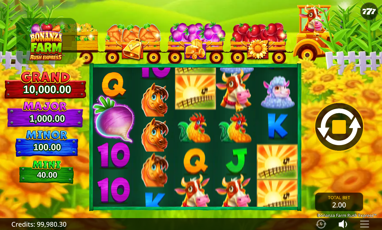 Bonanza Farm Rush Express gameplay