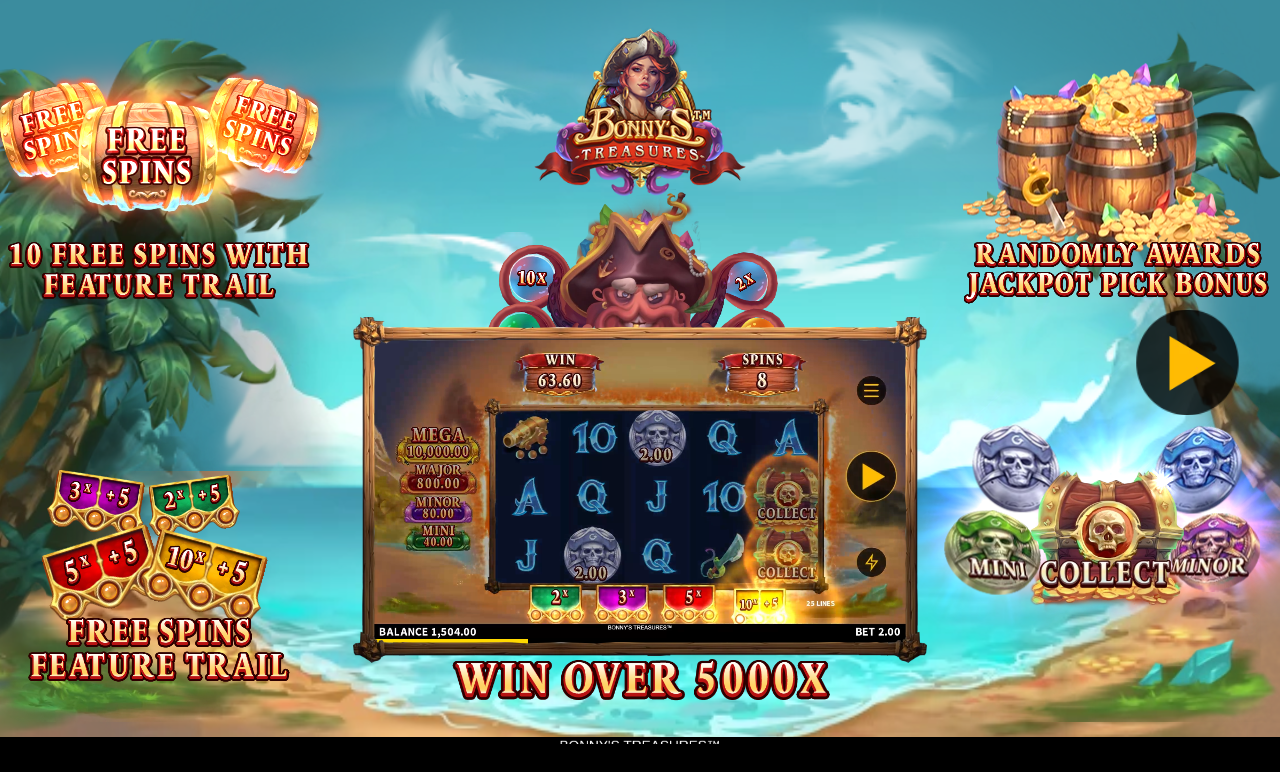 Bonny's Treasures gameplay