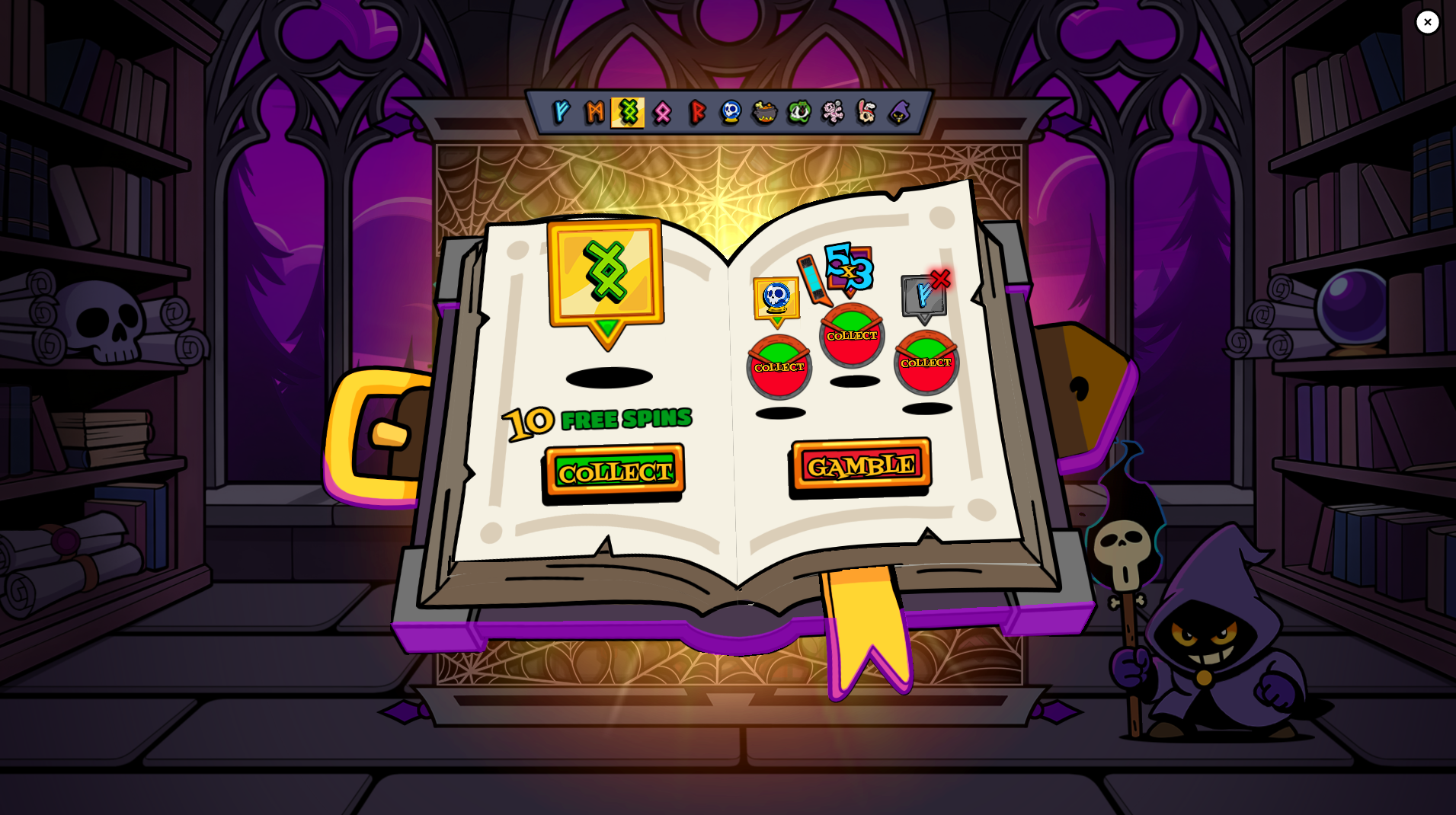 Book of Dizzy Gamble option